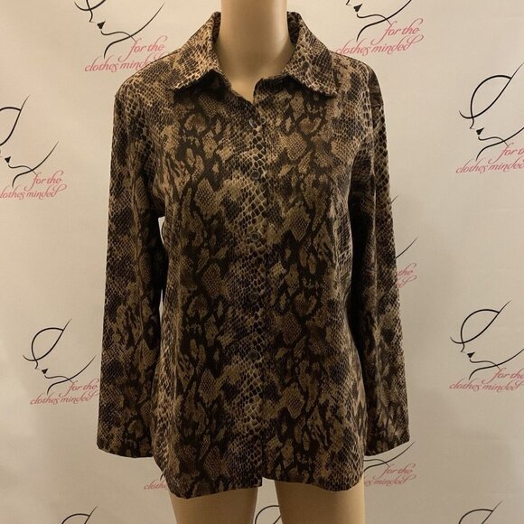Rafael. Sz Small. Shirt or light weight Jacket. Animal Print. Long Sleeve    B68 - Picture 1 of 5